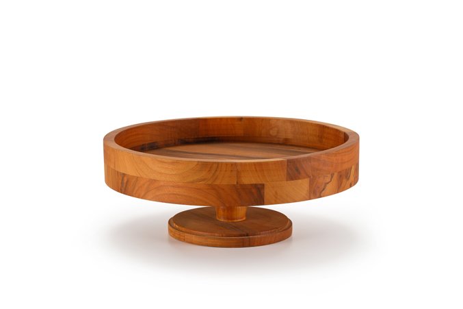 Riser Set Cake Stand / Iroko / 3166