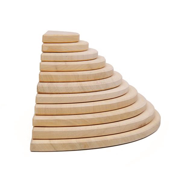 Waldorf 11 li Natürel Gökkuşağı Yarım Daire Tabla / 1056