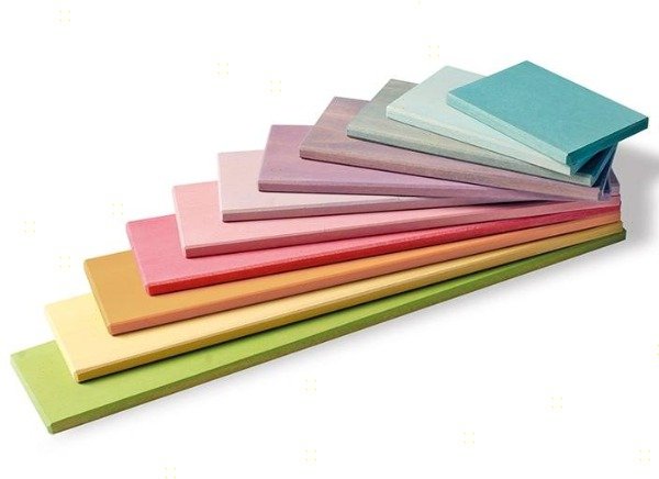 Waldorf 11 li Pastel Gökkuşağı Düz Tabla /1052