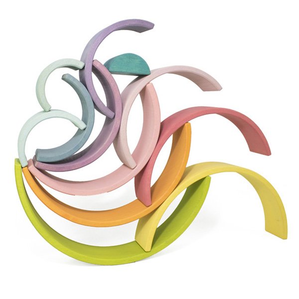 Waldorf 12 li Pastel Gökkuşağı Blokları / 1002