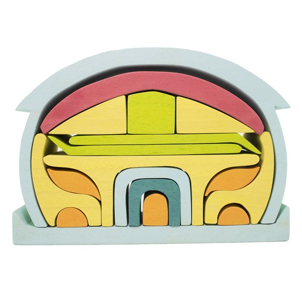 Waldorf Yuvarlak Çatılı Pastel Ev / 1202