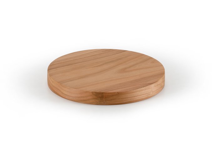 Riser Iron Top Presentation Wood Base / Iroko / 3096